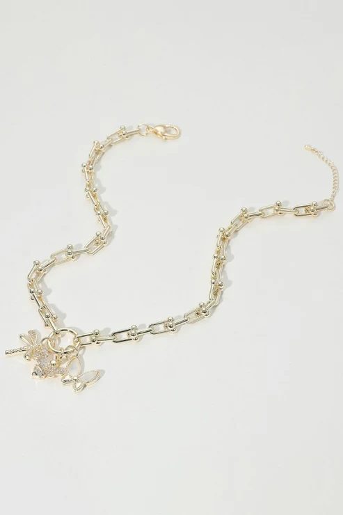 Flutter Wings Charm Necklace - Delta Swanky Girl