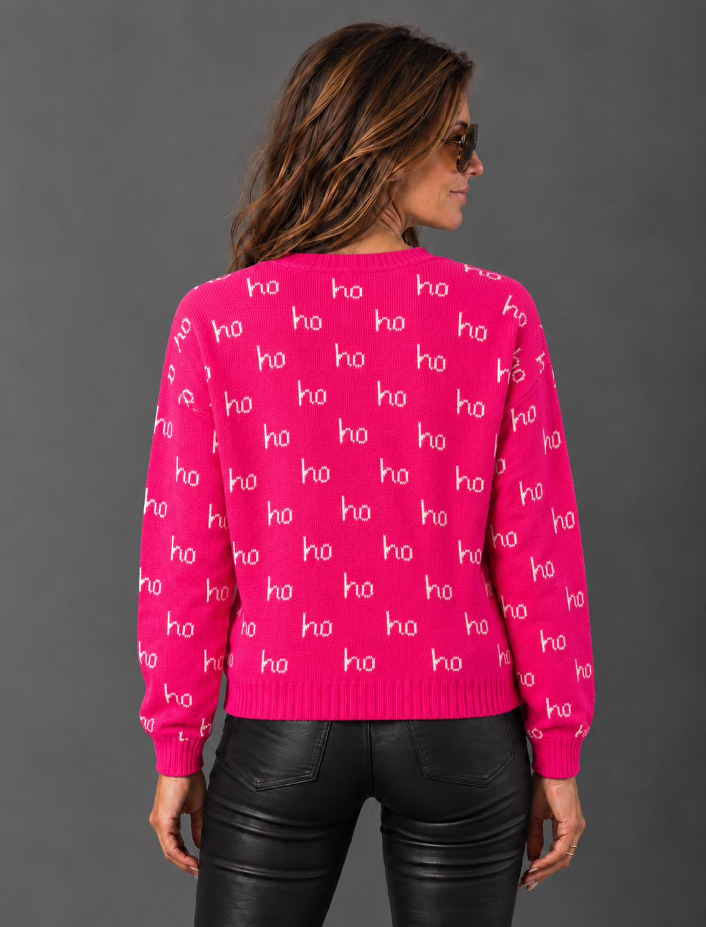 The Holly Jolly Sweater | Ho Ho Ho Holiday Knit Sweater