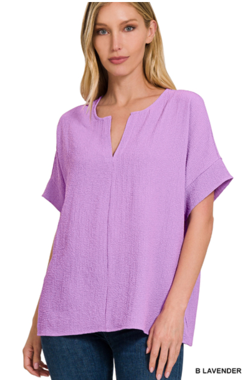 No Worries Top (Lavender)