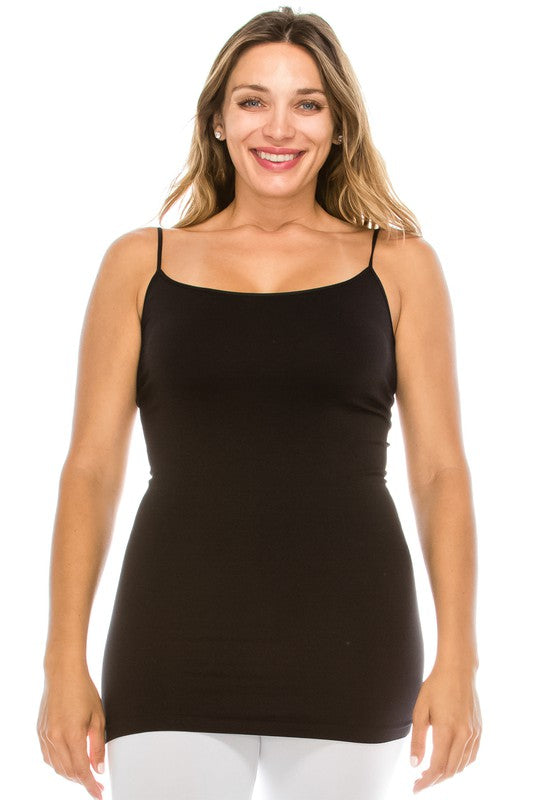 Curvy Crushin' Basic Cami - Black