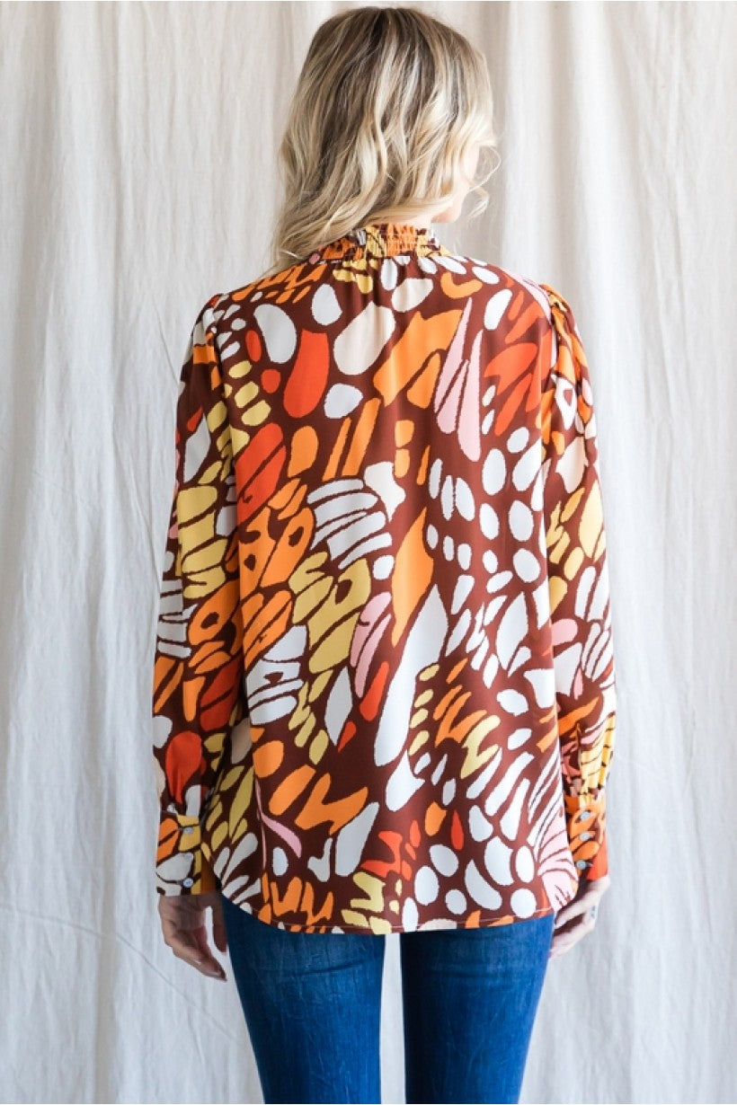 Curvy Meeting Later Top (Toffee)