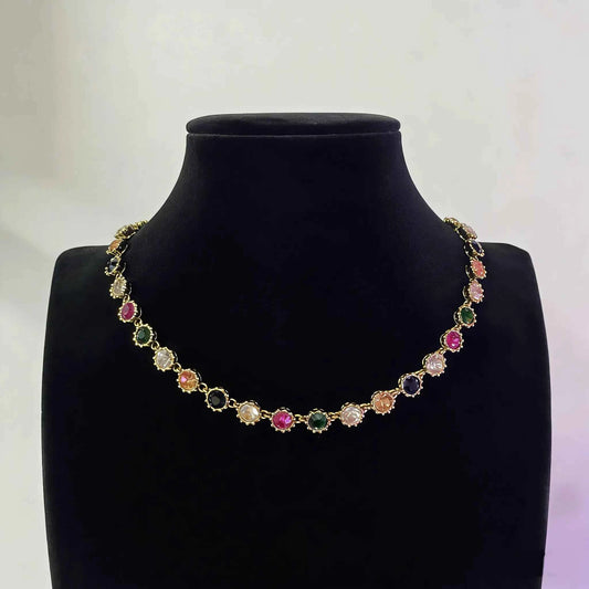 Vintage Royal Luxe Gemstone Necklace