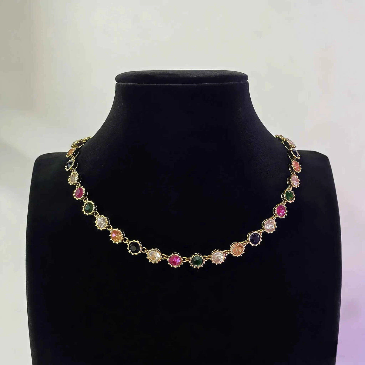 Vintage Royal Luxe Gemstone Necklace