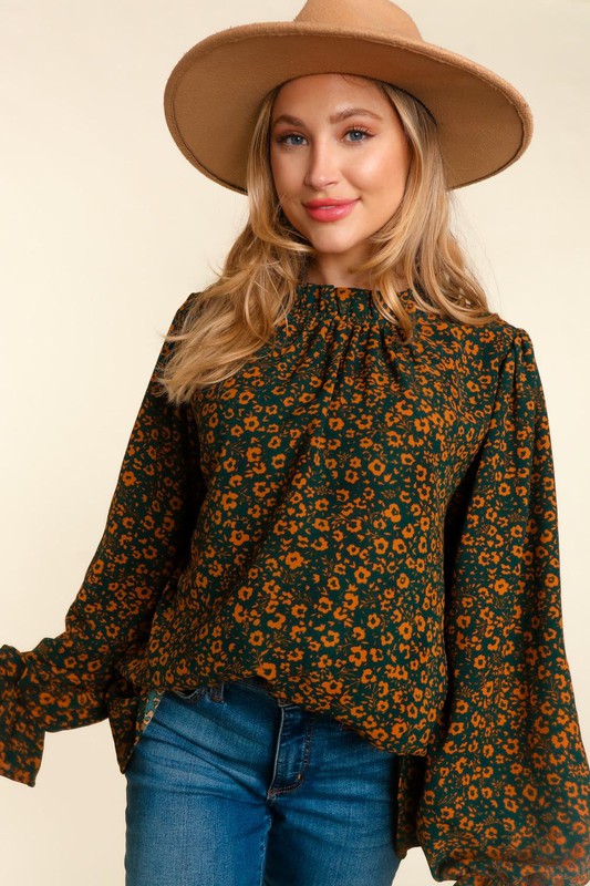 Glowing Garden Top (Hunter Green)