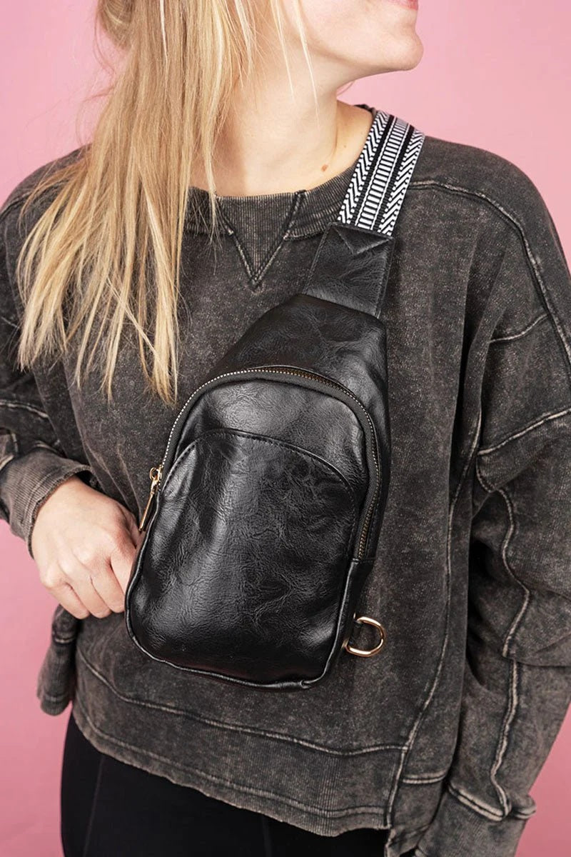 Austin Sling Bag - Black - Delta Swanky Girl