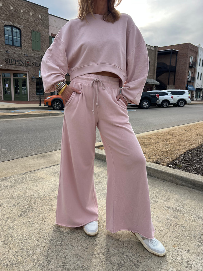 Santa Maria Pant Set - Pearl Pink - Delta Swanky Girl