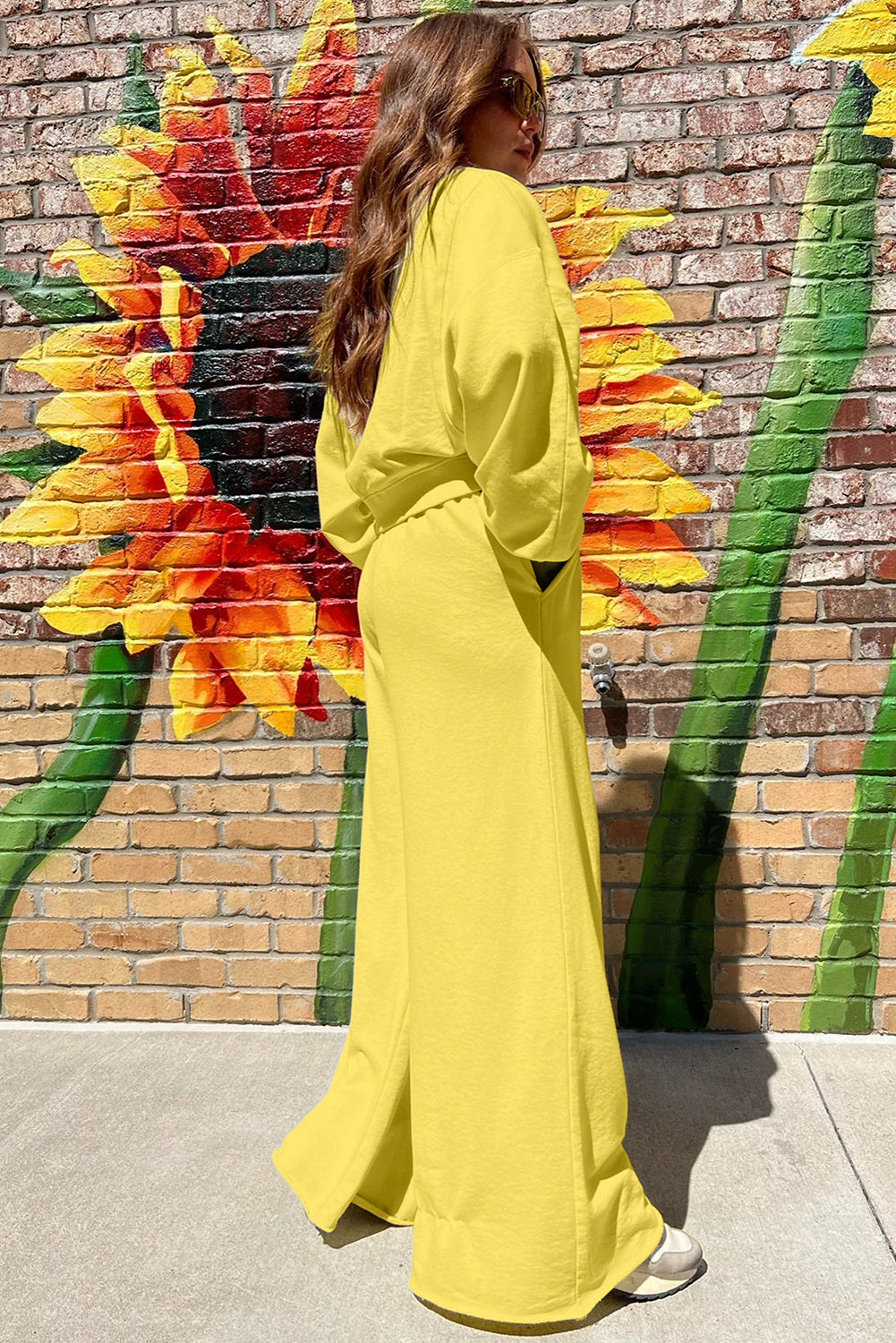 Santa Maria Pant Set - Poppy Yellow - Delta Swanky Girl