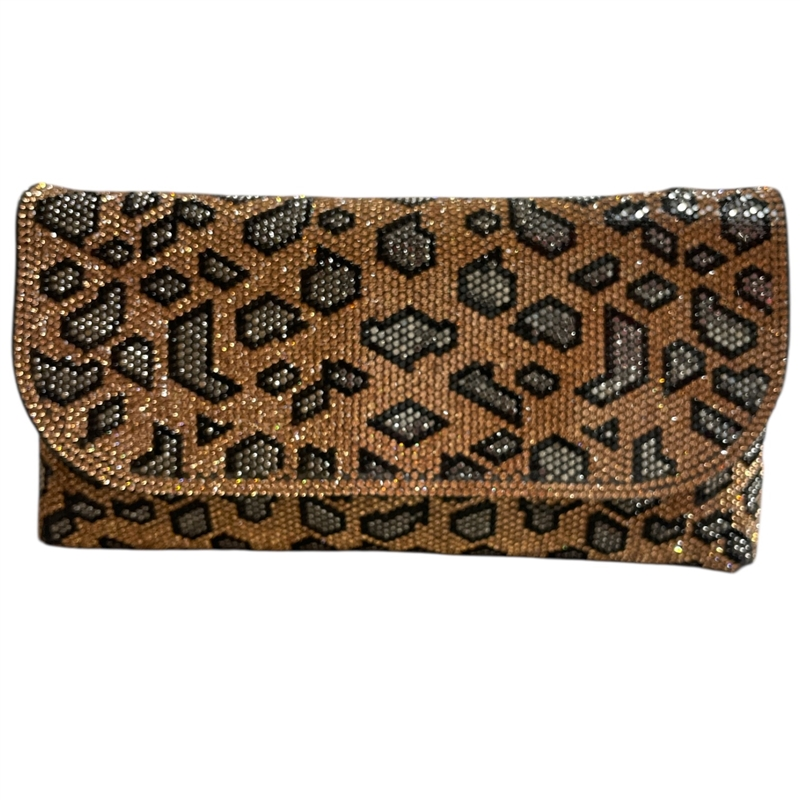 Copacabana Sparkling Evening Clutch - Leopard