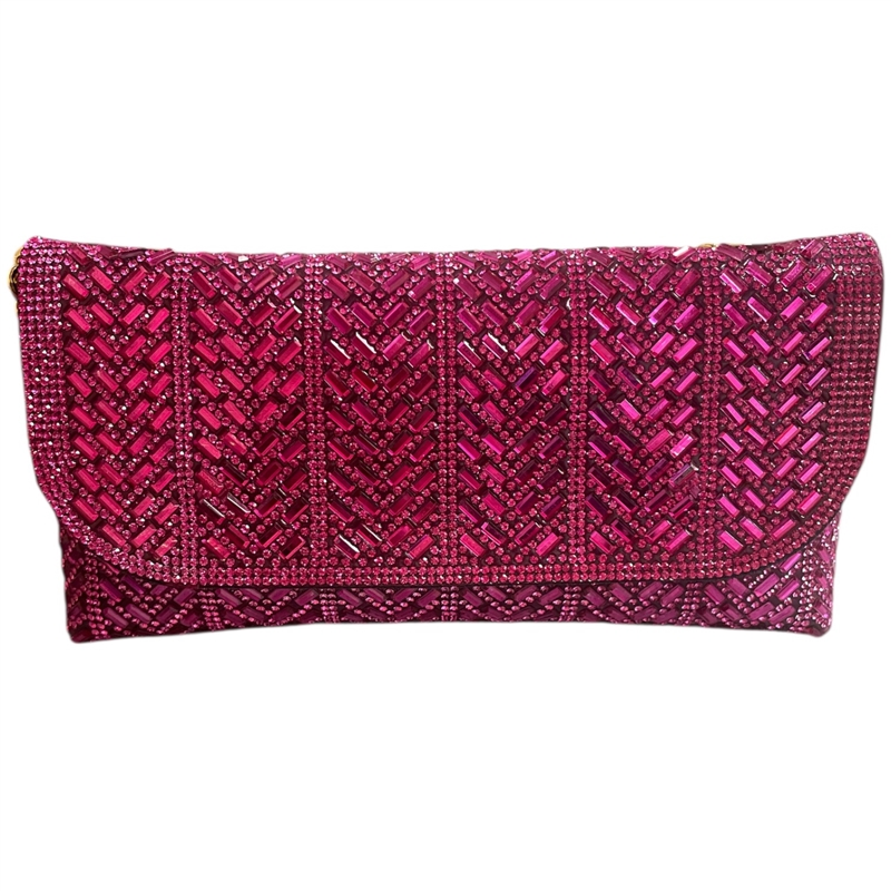 Copacabana Sparkling Evening Clutch - Pink
