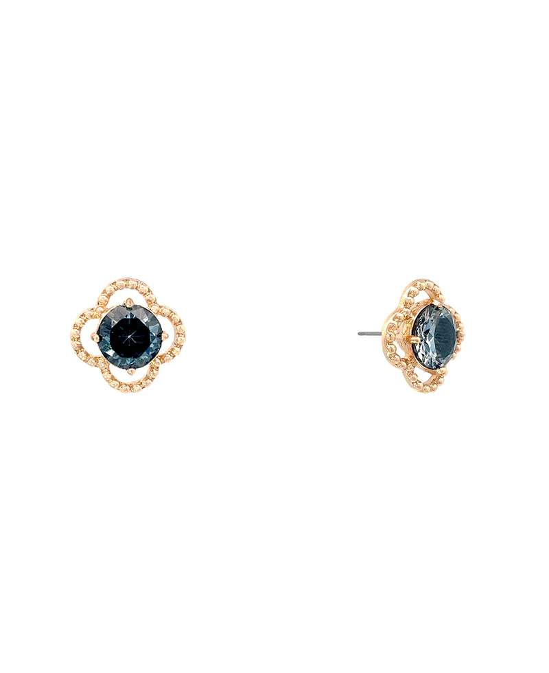 Debutante Clover Stud Earring - Sapphire