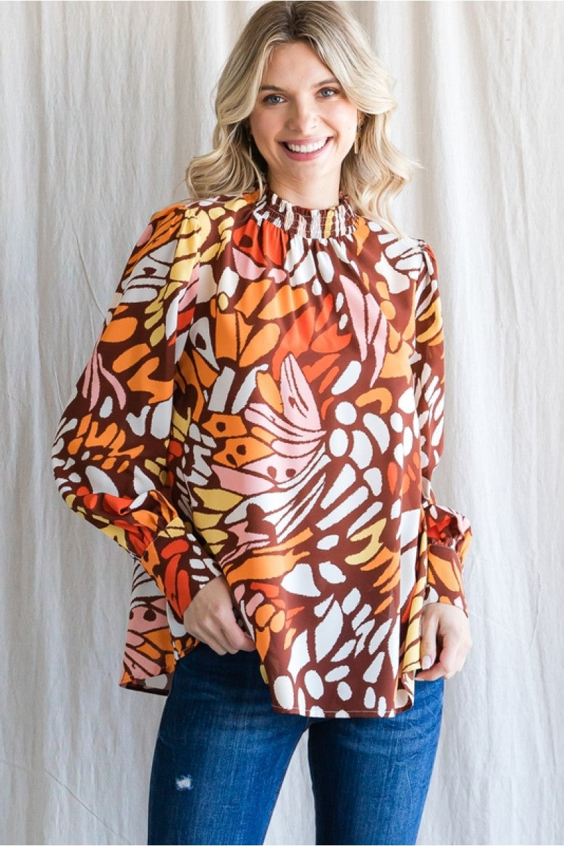 Curvy Meeting Later Top (Toffee)