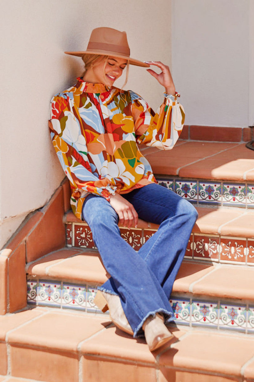 Orange Autumn Top (Mustard)