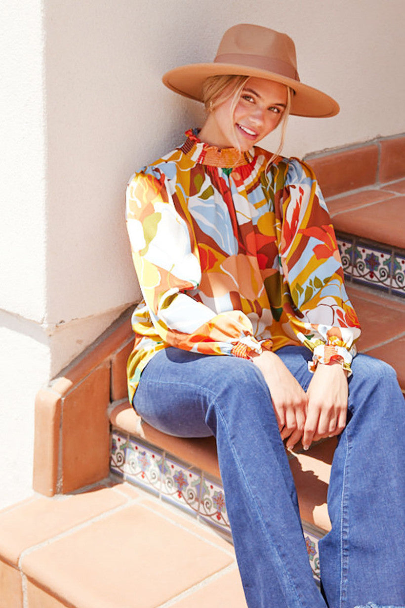Orange Autumn Top (Mustard)