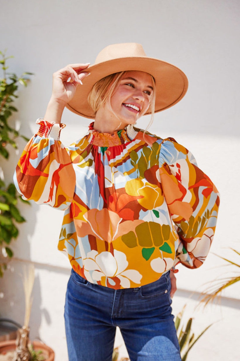 Orange Autumn Top (Mustard)