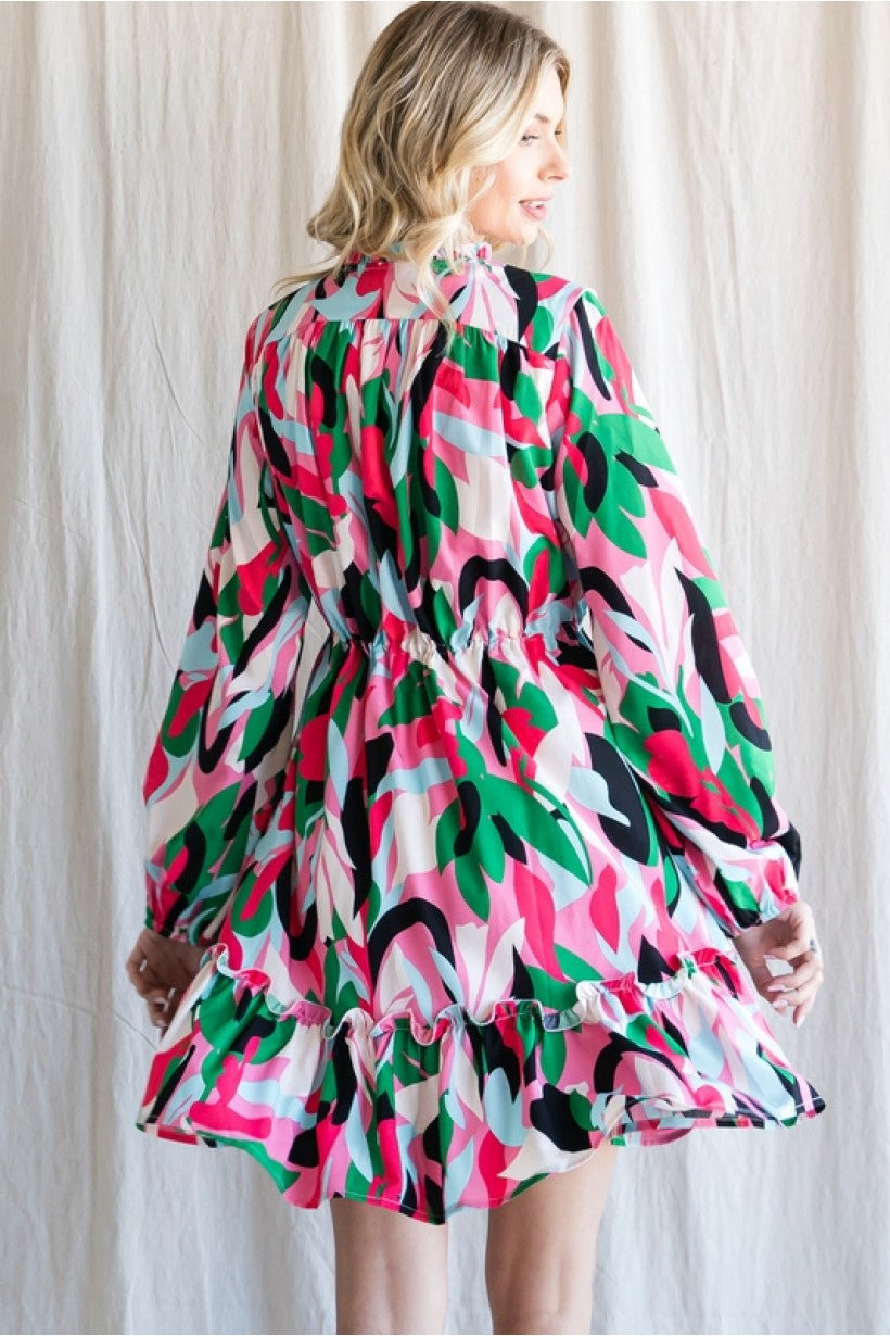 Beautifully Yours Abstract Dress