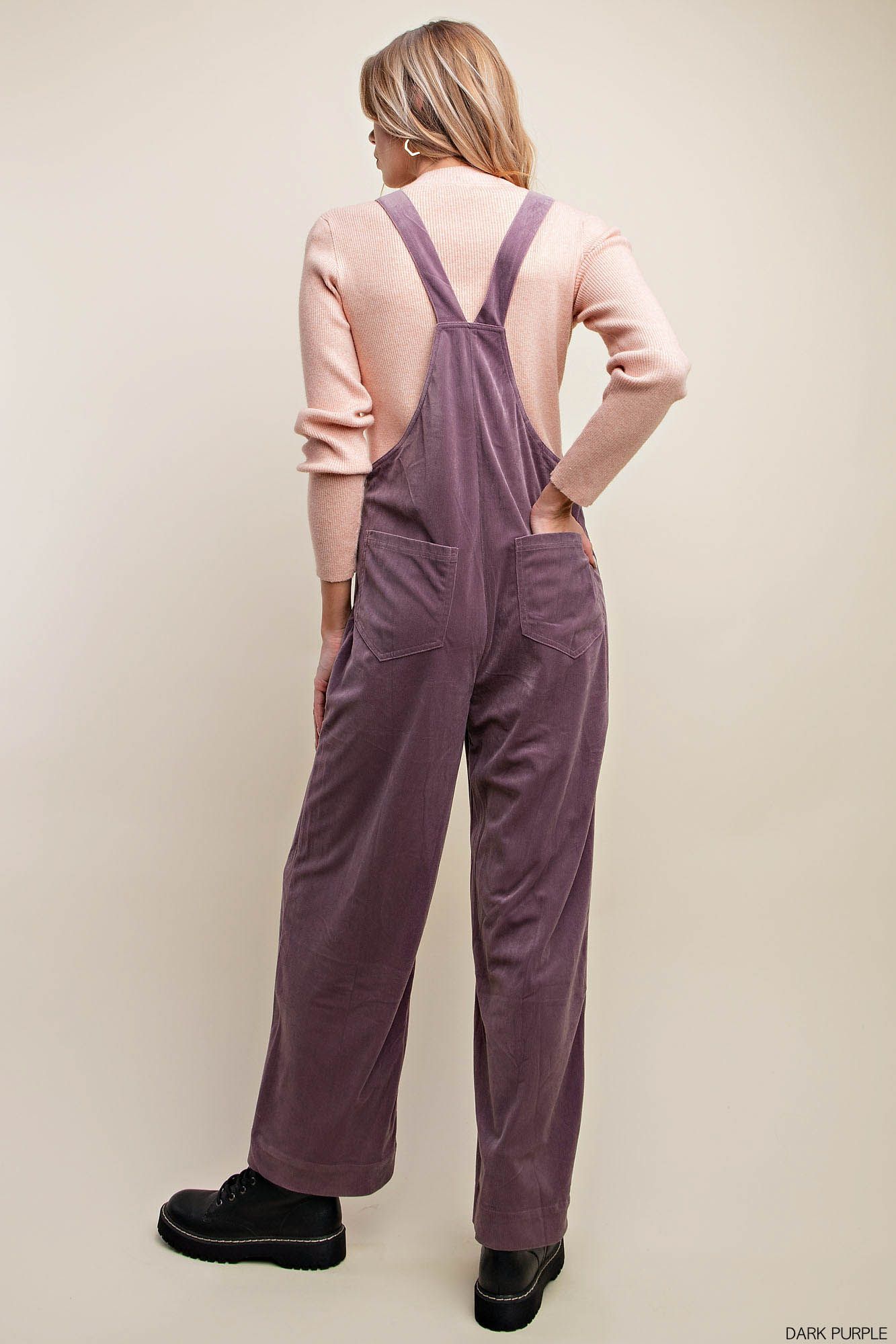 Happy Days Corduroy Overalls (Purple)