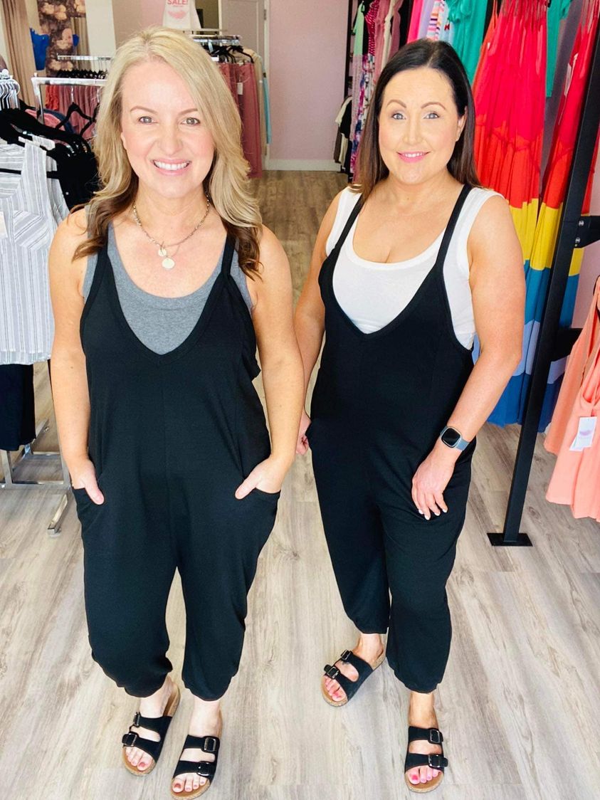 Let It Linger Jumpsuit (Black)