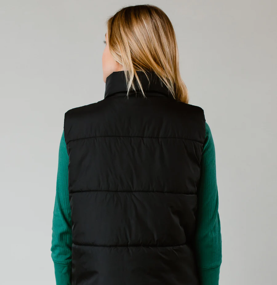 Aspen Puffer Vest (Black)