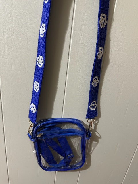 Gameday Clear Crossbody & Beaded Guitar Strap