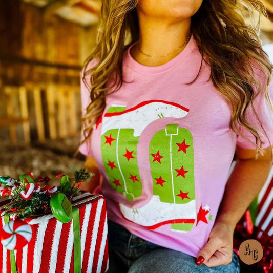 Boot Scootin' Christmas Graphic Tee