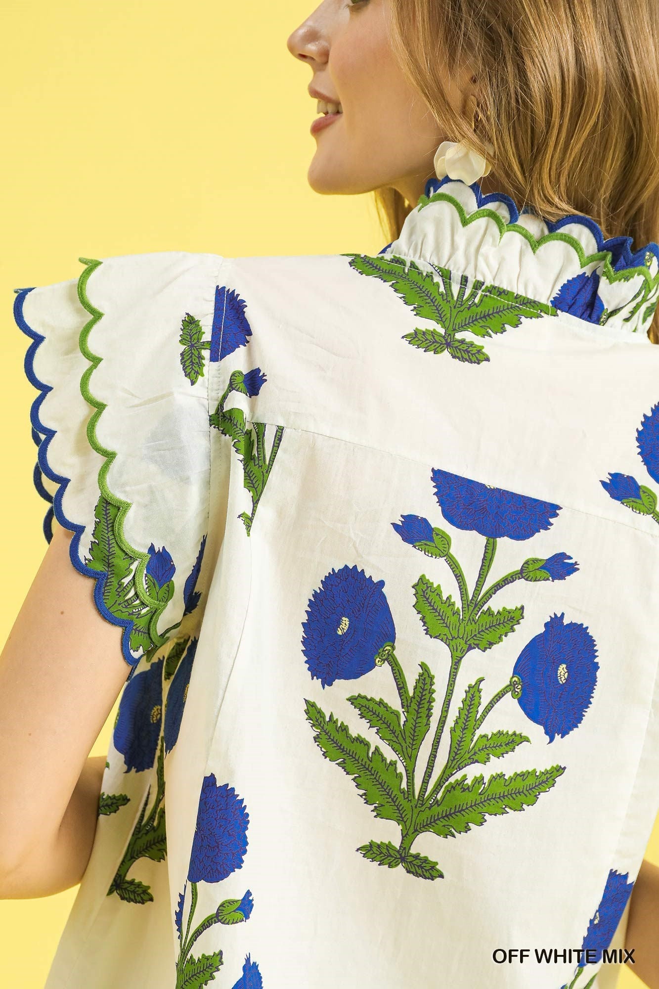Beautiful Life Floral Top - White