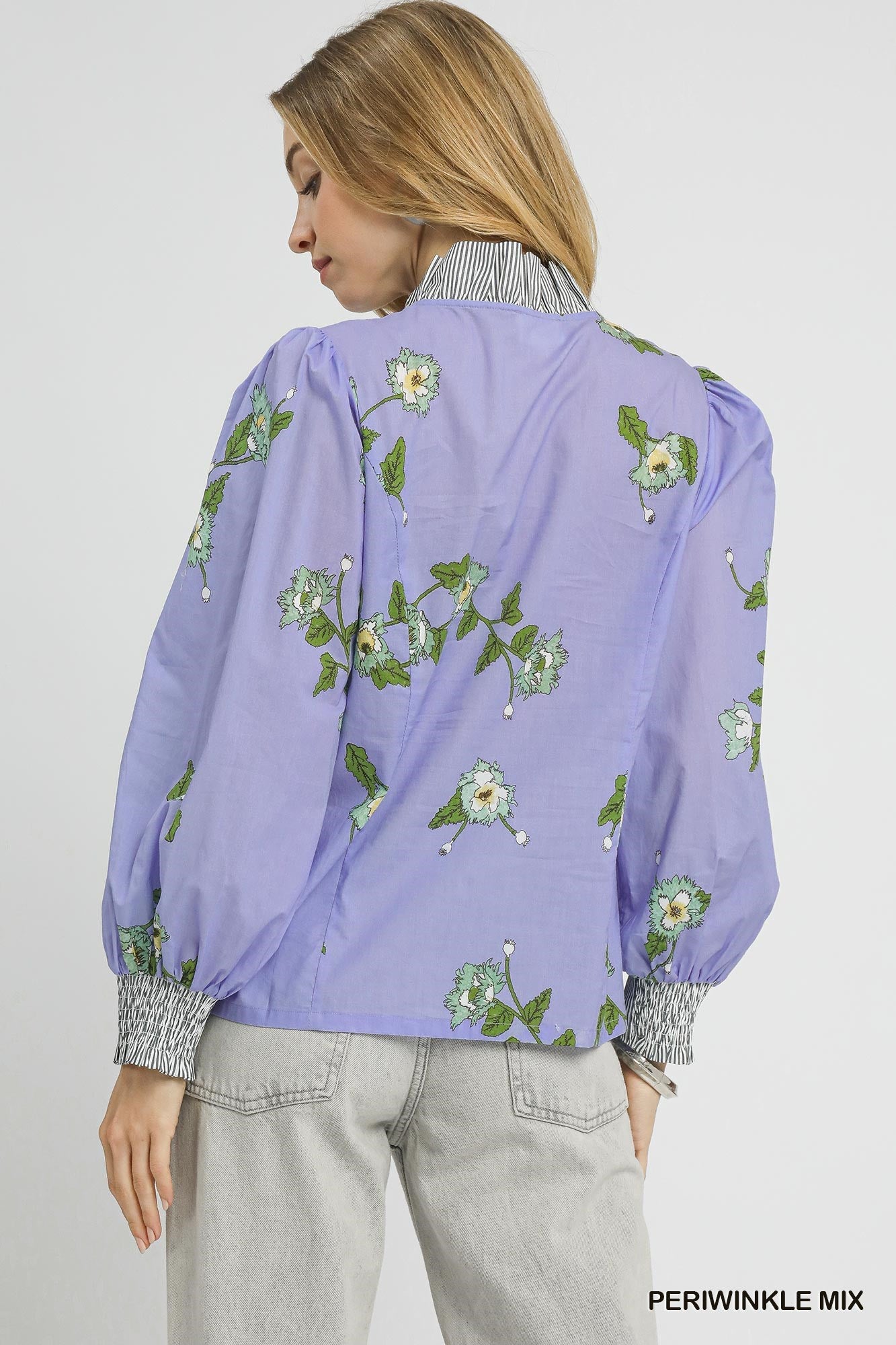 Breezy Blooms Floral Top - Blue