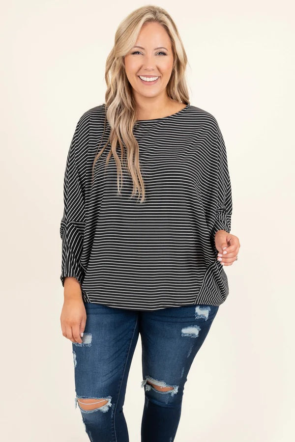 Curvy Never Alone Top (Black)