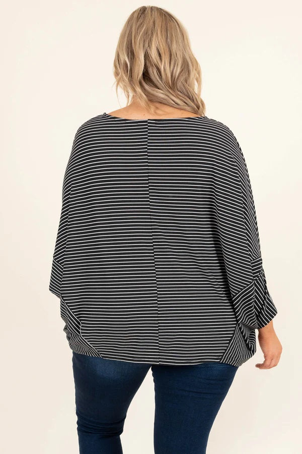 Curvy Never Alone Top (Black)