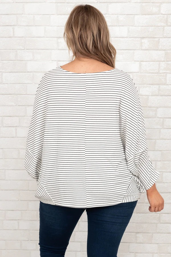Curvy Never Alone Top (White)