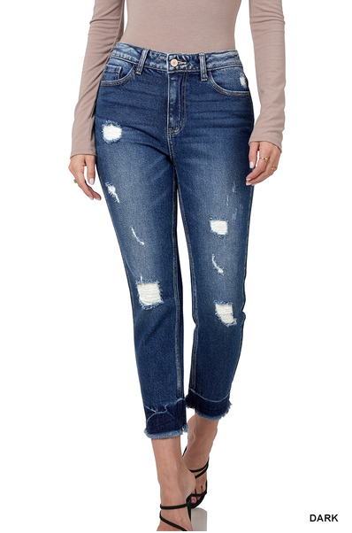 Saddie Skinny (Dark Wash)