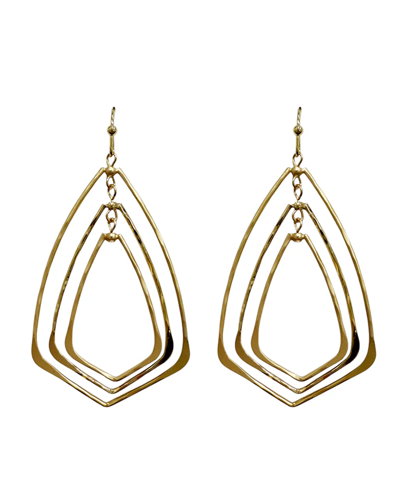 Simply Tiered Dangle Earring