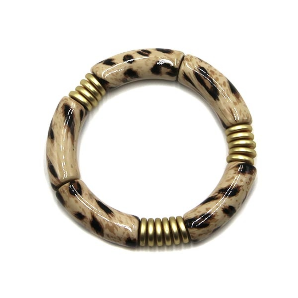 Boho Resin Animal Stretch Bracelet - Delta Swanky Girl