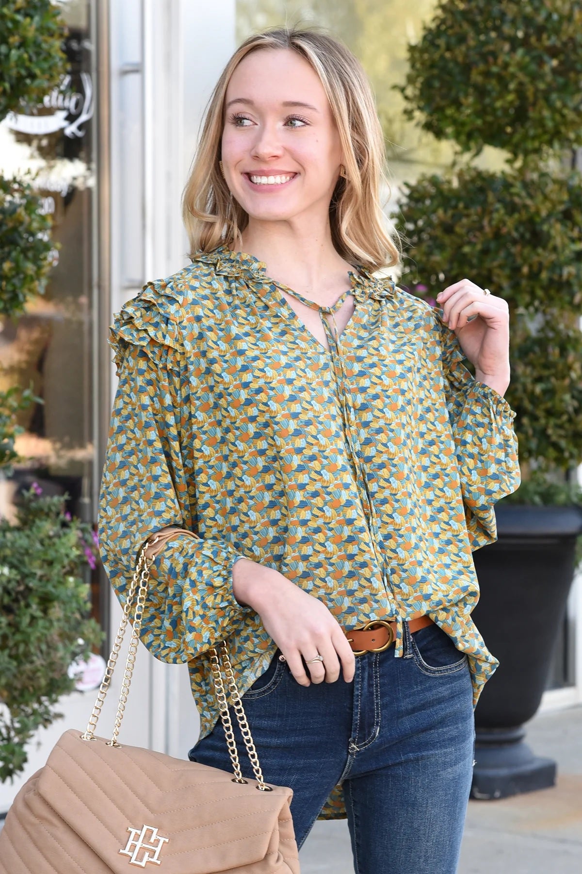 Teal Mix Top