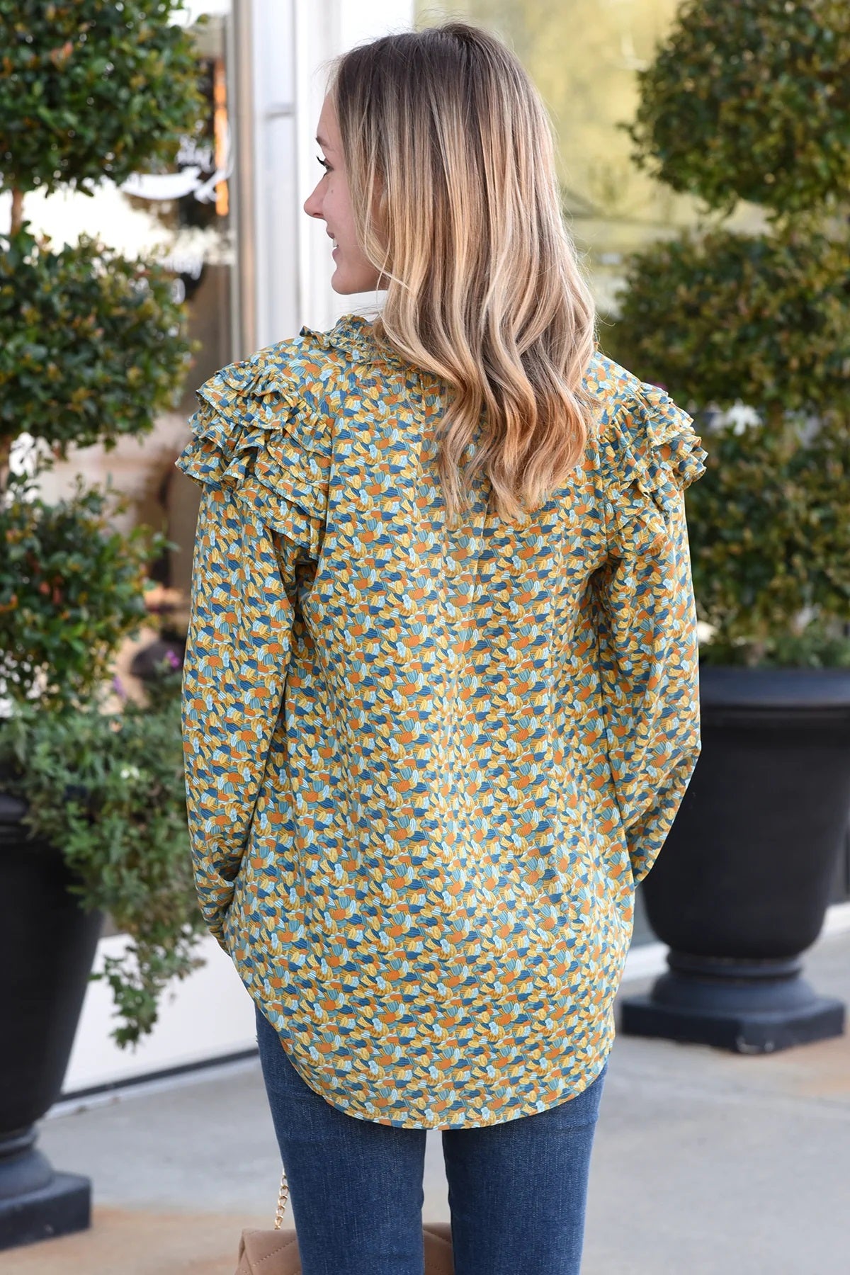 Teal Mix Top