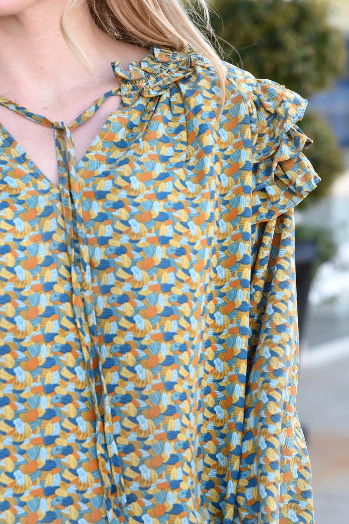 Teal Mix Top