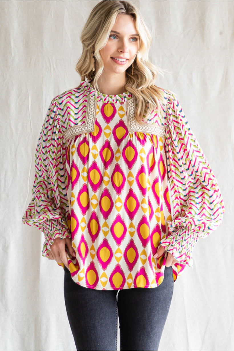 Curvy Matter Of Fact Top (Magenta)