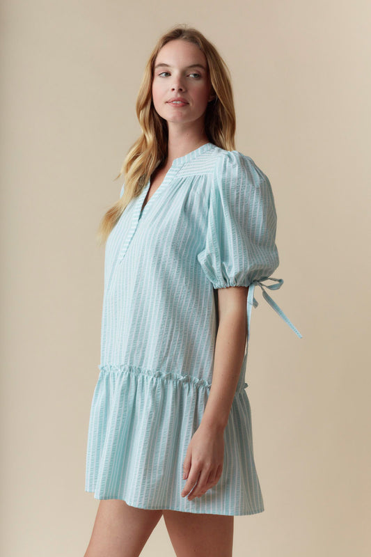 Palm Springs Striped Dress (Mint)