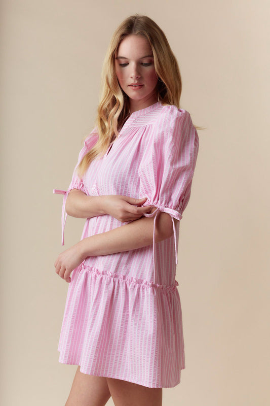 Palm Springs Striped Dress (Pink)