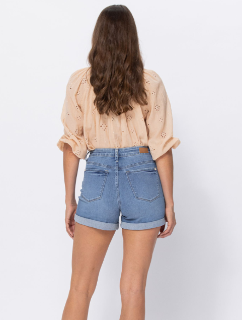 Sofia Denim Shorts (Medium Wash)
