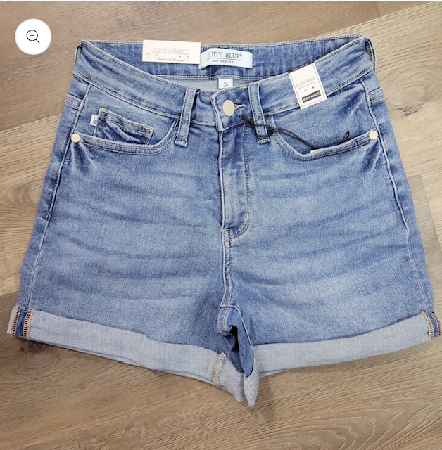 Sofia Denim Shorts (Medium Wash)