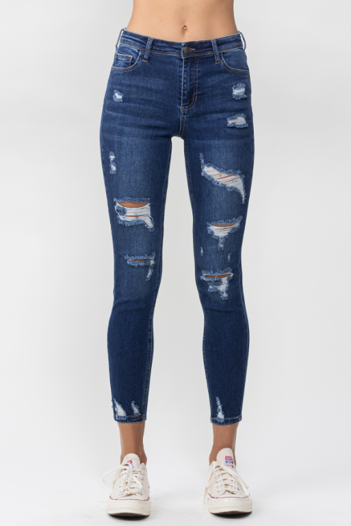 Jordan Skinny Jean (Dark Wash) – Delta Swanky Girl
