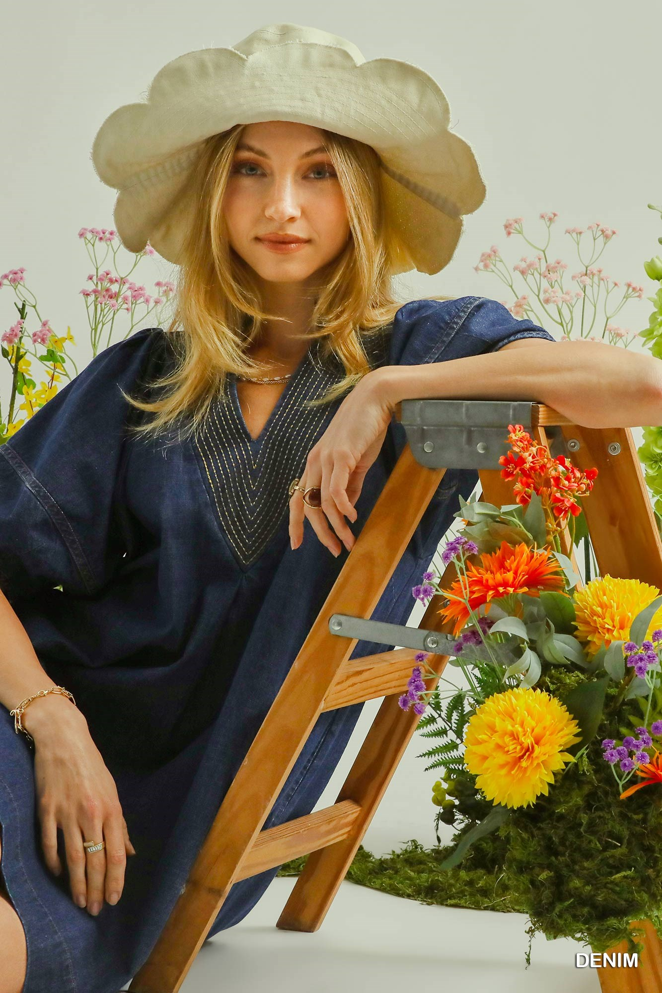 Meet You There Dark Wash Denim Dress