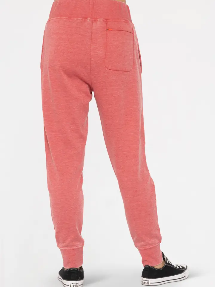 Off Duty Fleece Jogger Set - Red