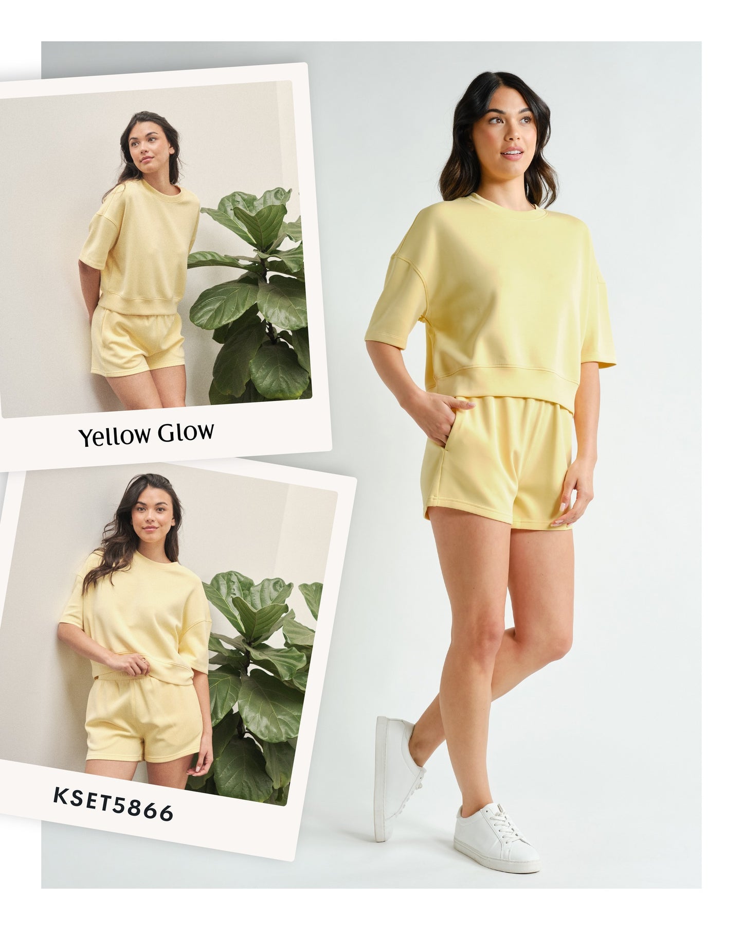 Effortless Signature Lounge Set - Yellow - Delta Swanky Girl