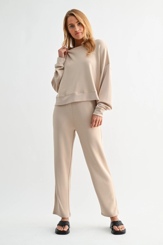 Air Essential Drop Shoulder Top - Natural