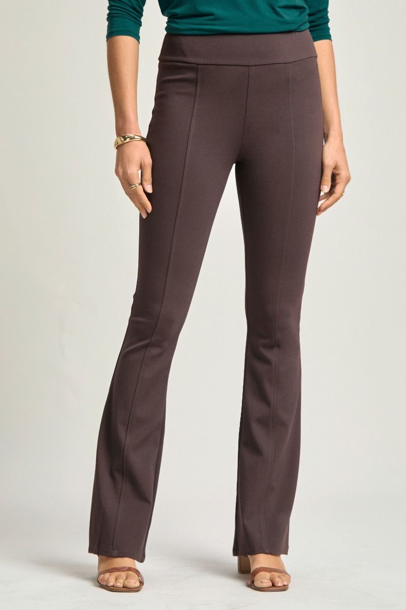 Curvy On The Go Perfect Fit Pant - Chocolate - Delta Swanky Girl