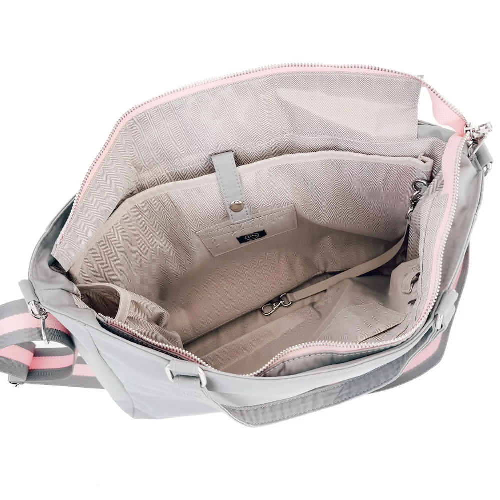 Nelson Nylon Tote Bag - Cream - Delta Swanky Girl