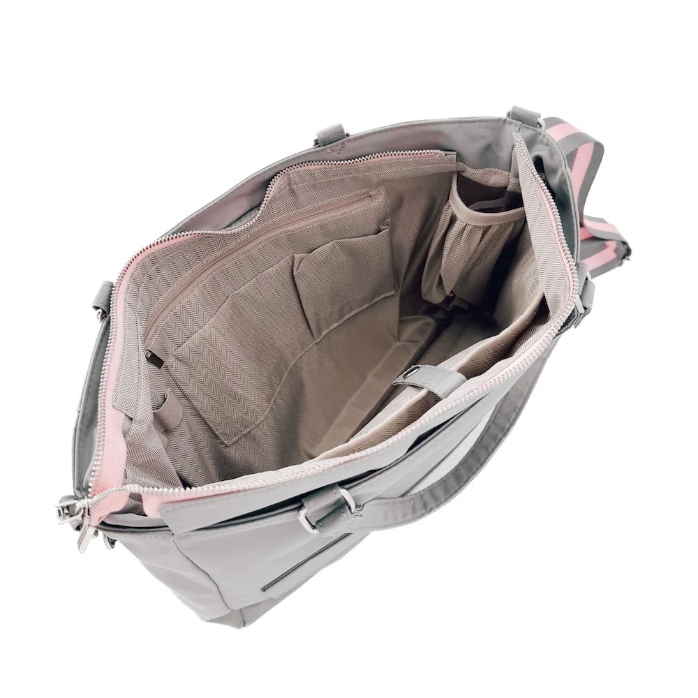 Nelson Nylon Tote Bag - Grey - Delta Swanky Girl