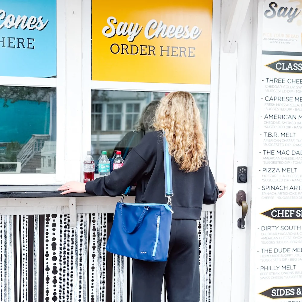 Nelson Nylon Tote Bag - Navy