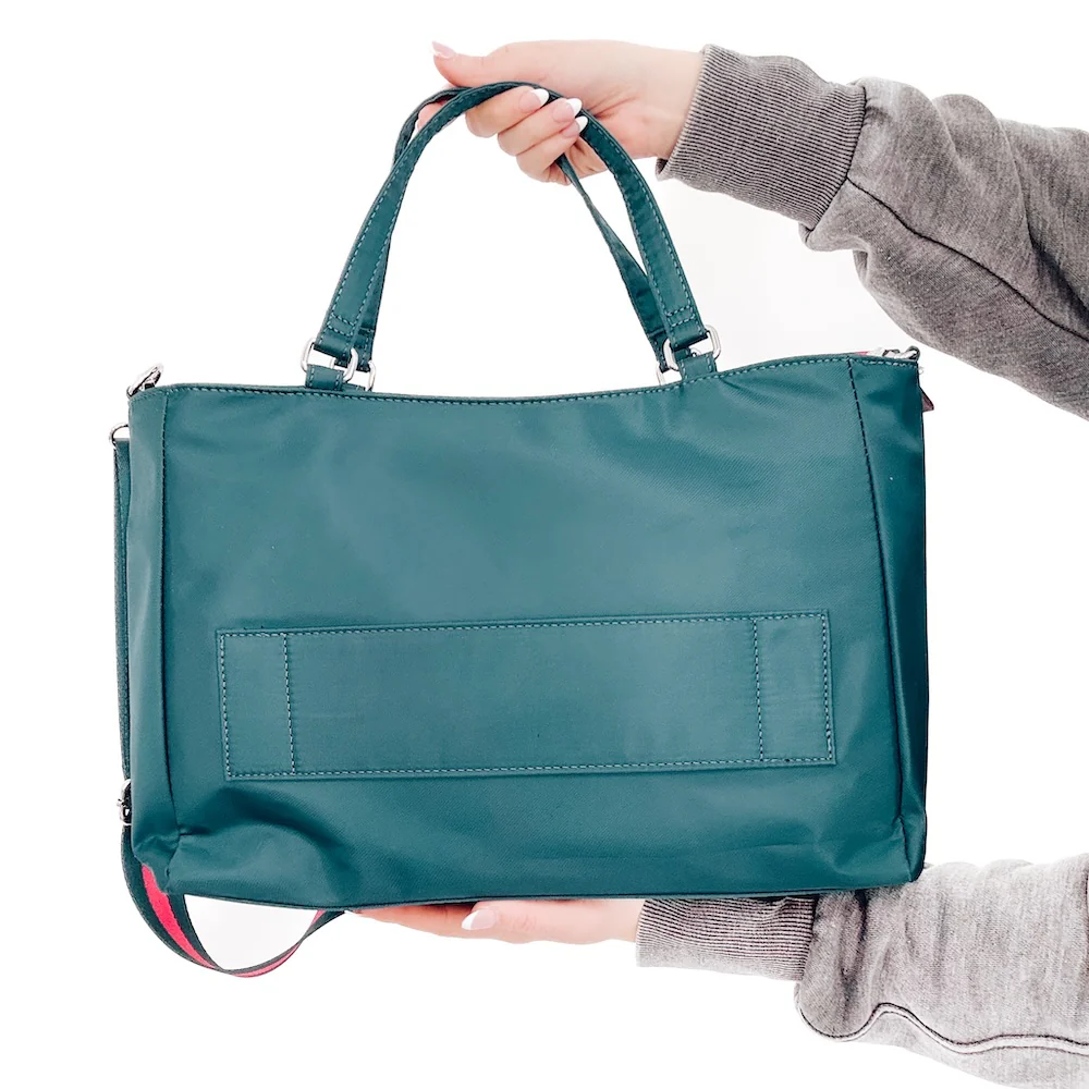 Nelson Nylon Tote Bag - Teal - Delta Swanky Girl